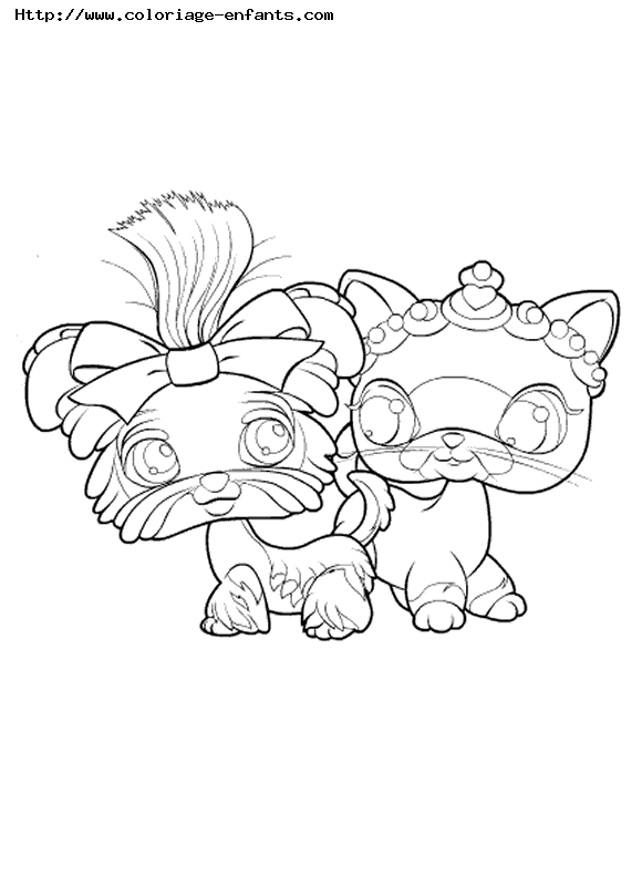 coloriage Petshop