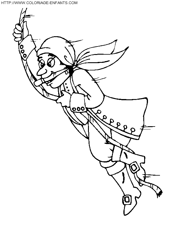 coloriage pirate attaquant