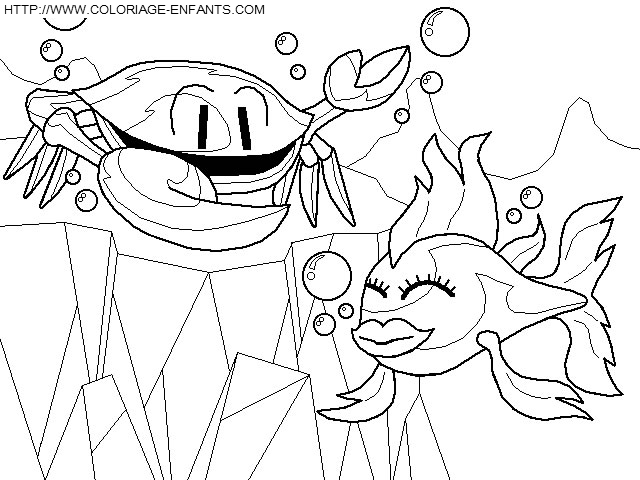 coloriage poissons