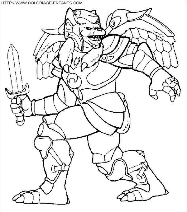 coloriage power rangers lothor le mechant