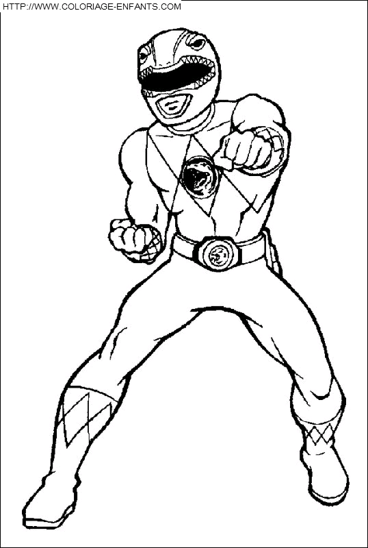 coloriage power rangers tori pouvoir eau