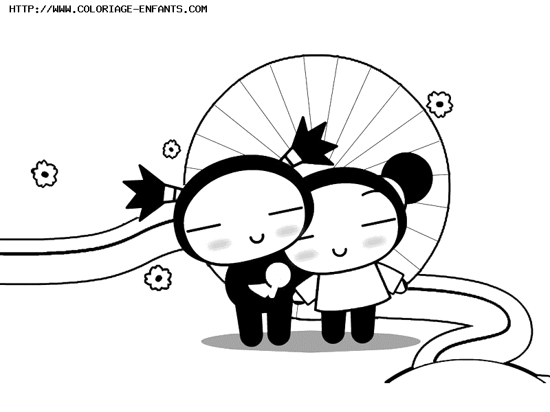 coloriage Pucca