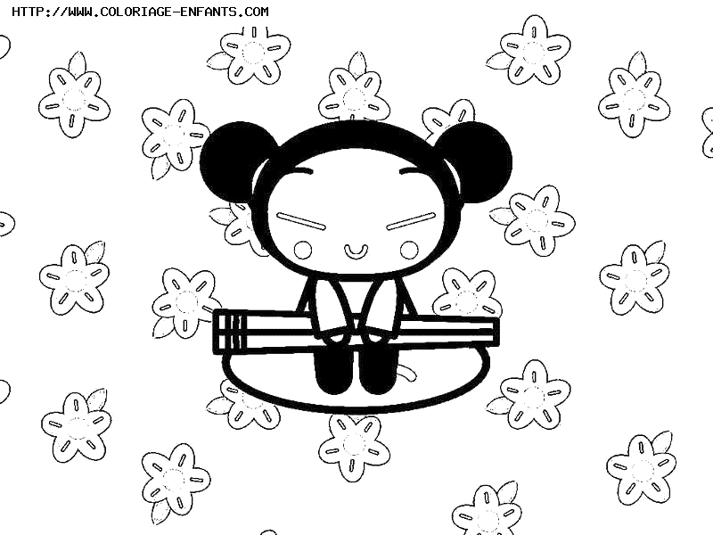 coloriage Pucca