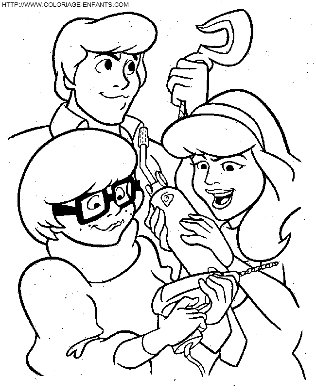 coloriage scoobydoo les amis du chien scooby