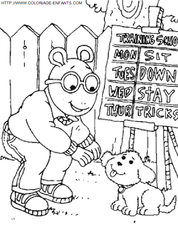 coloriage Serie Tv Arthur