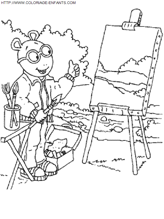 coloriage Serie Tv Arthur