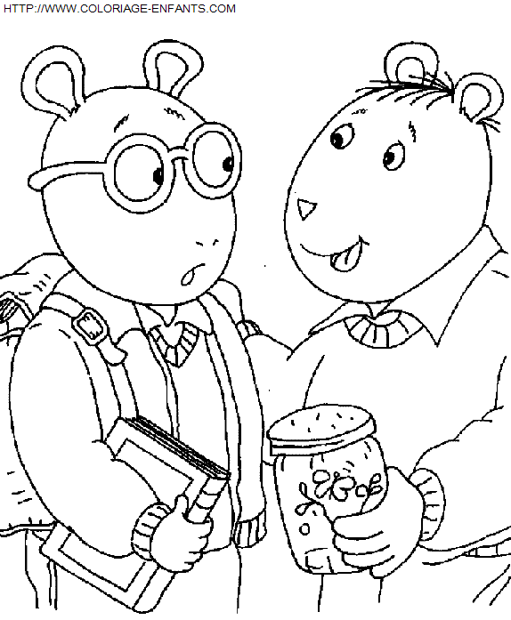 coloriage Serie Tv Arthur