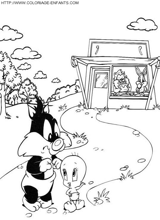 coloriage baby looney tunes