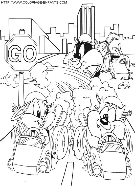 coloriage baby looney tunes