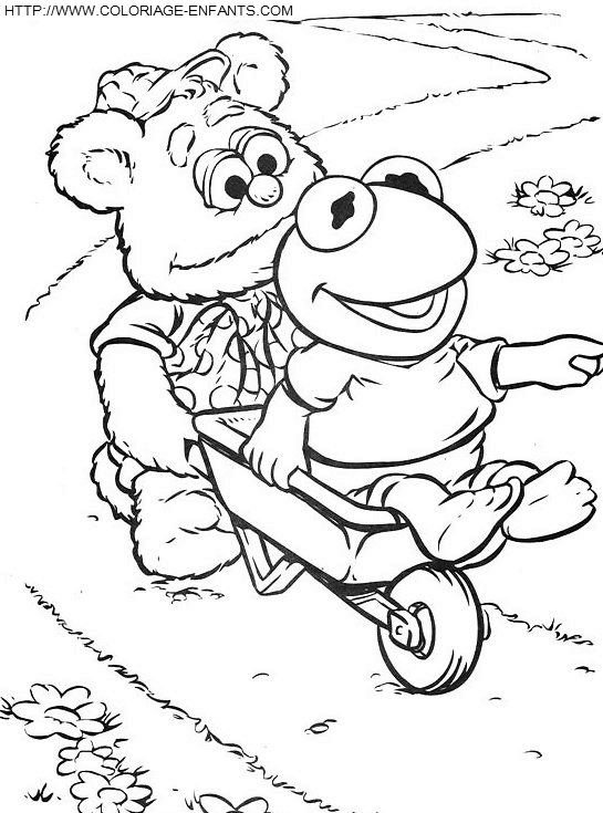 coloriage baby muppets