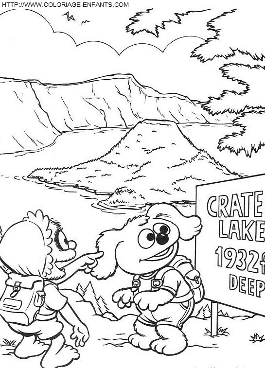 coloriage baby muppets