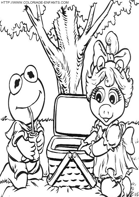 coloriage baby muppets