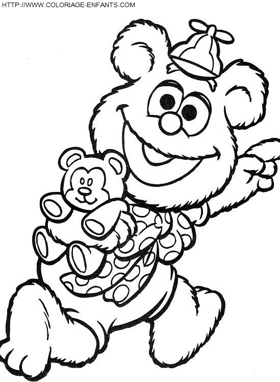 coloriage baby muppets