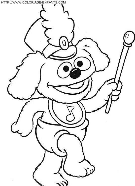 coloriage baby muppets