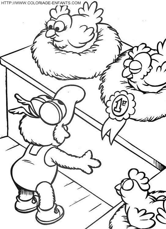 coloriage baby muppets