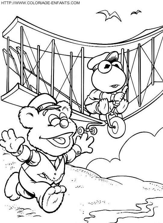 coloriage baby muppets