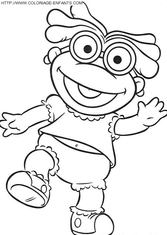 coloriage baby muppets