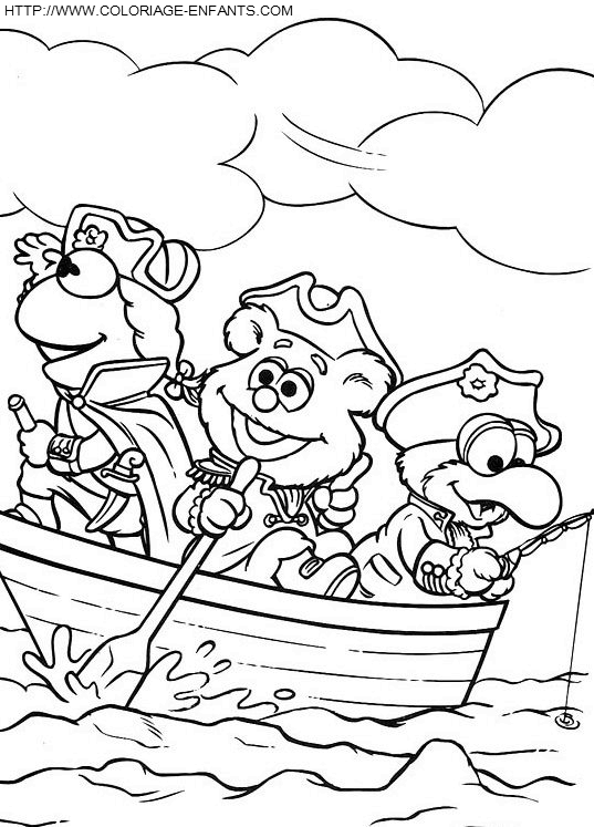 coloriage baby muppets