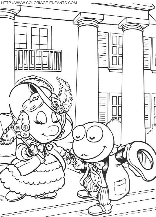 coloriage baby muppets