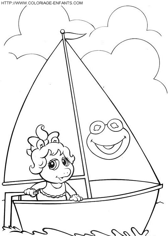 coloriage baby muppets