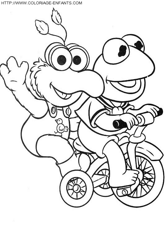 coloriage baby muppets