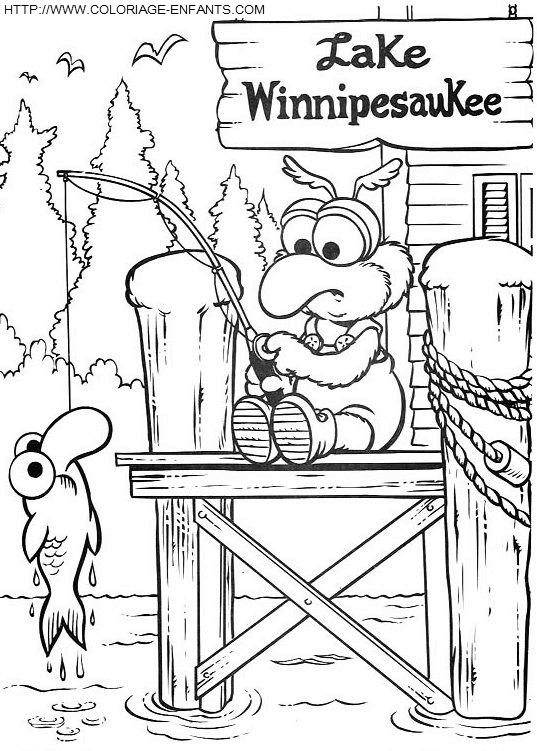 coloriage baby muppets