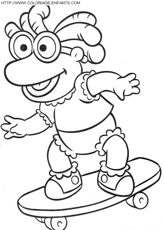 coloriage baby muppets