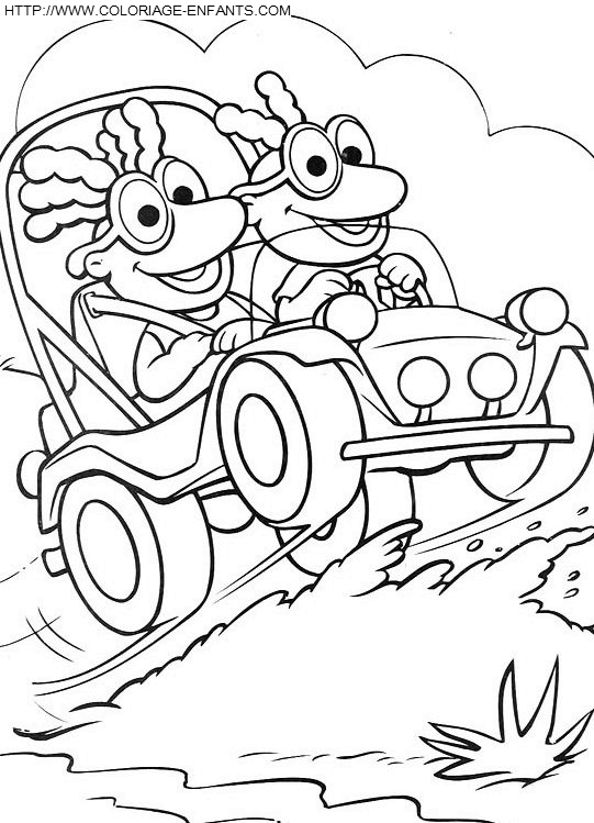 coloriage baby muppets