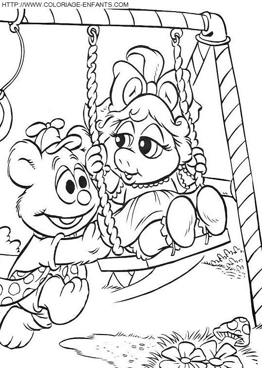 coloriage baby muppets