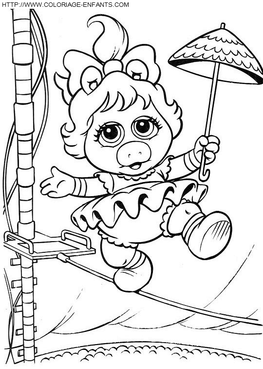 coloriage baby muppets