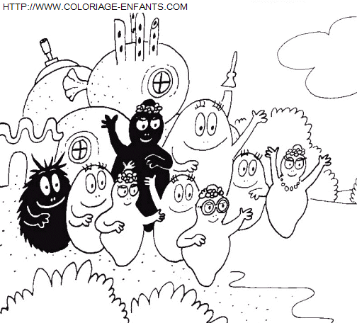 coloriage Serie Tv Barbapapa