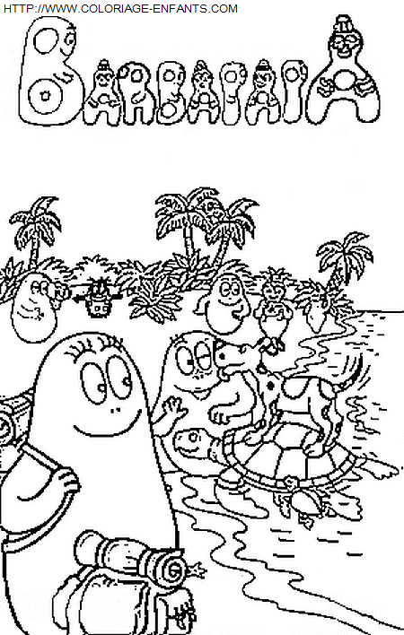 coloriage Serie Tv Barbapapa