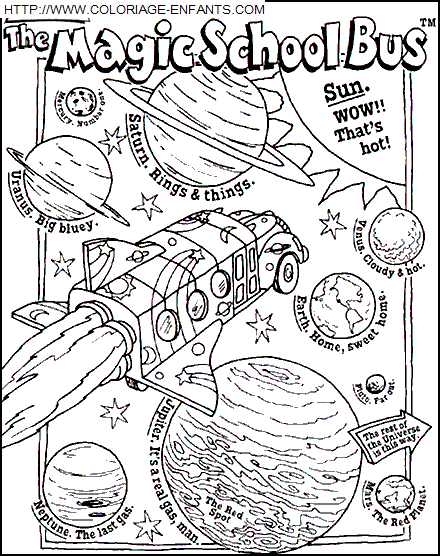 coloriage Serie Tv Bus Magique