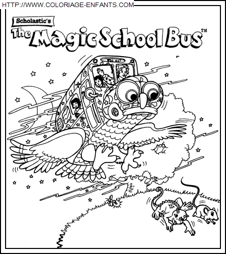 coloriage Serie Tv Bus Magique