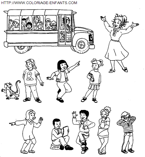 coloriage Serie Tv Bus Magique