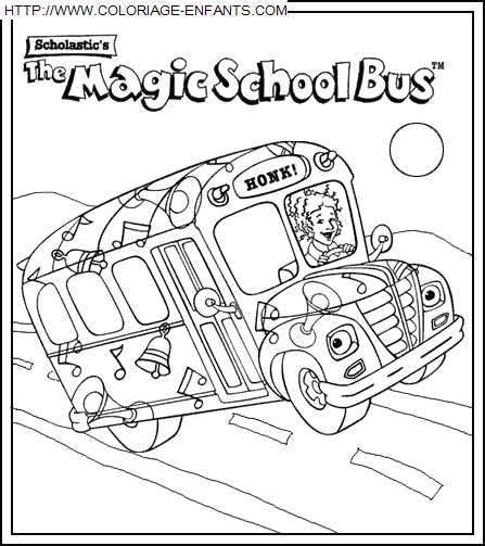 coloriage Serie Tv Bus Magique