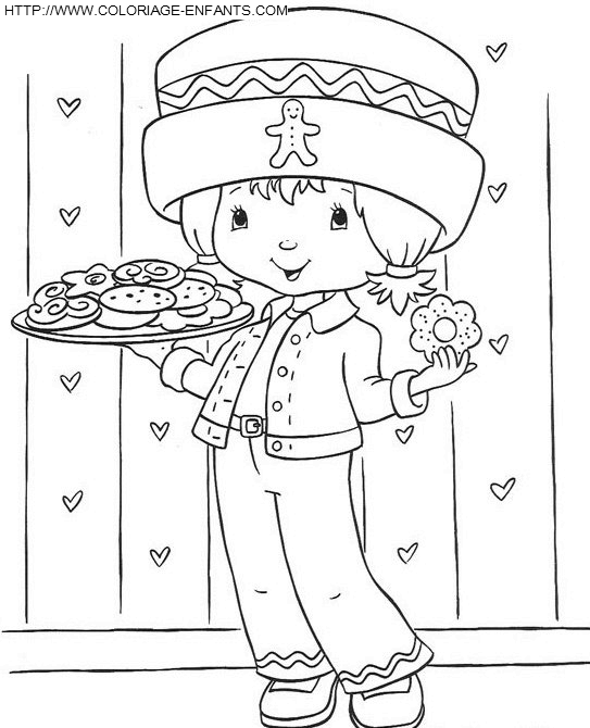 coloriage charlotte aux fraises