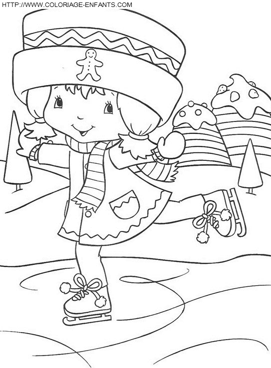 coloriage charlotte aux fraises