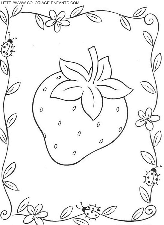 coloriage charlotte aux fraises