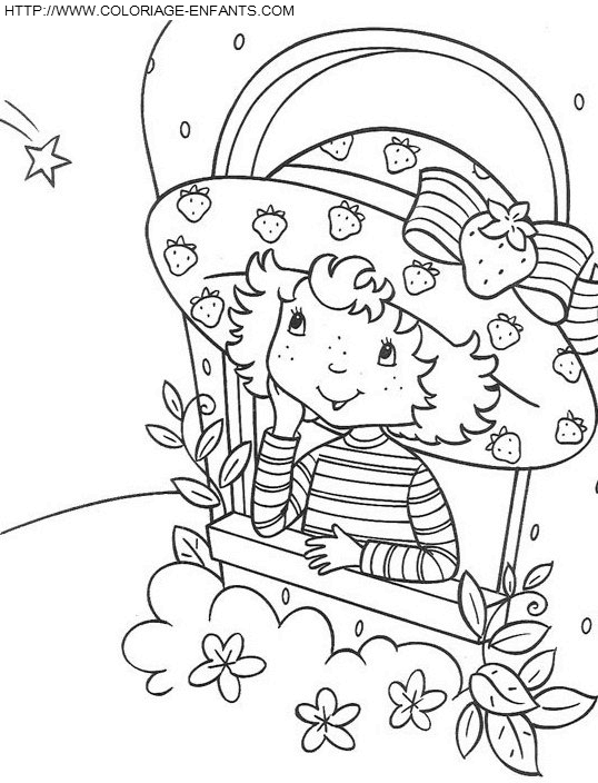 coloriage charlotte aux fraises