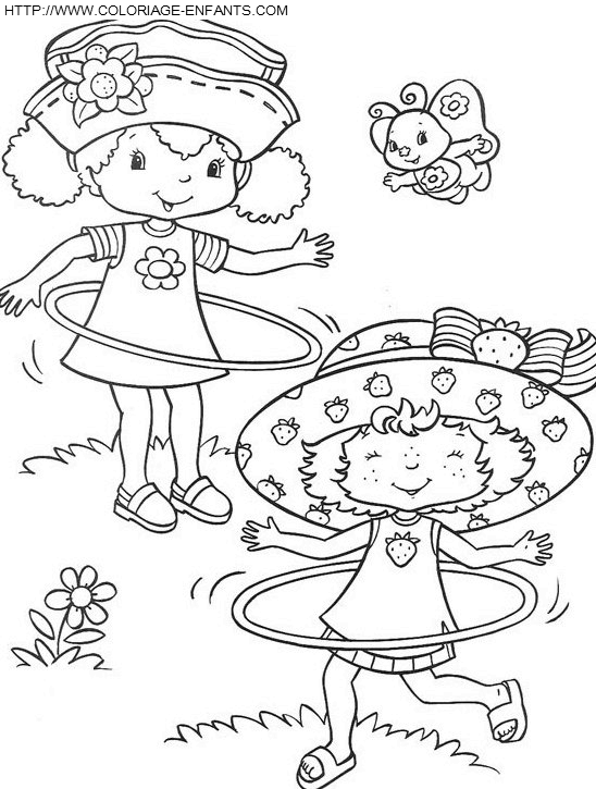 coloriage charlotte aux fraises