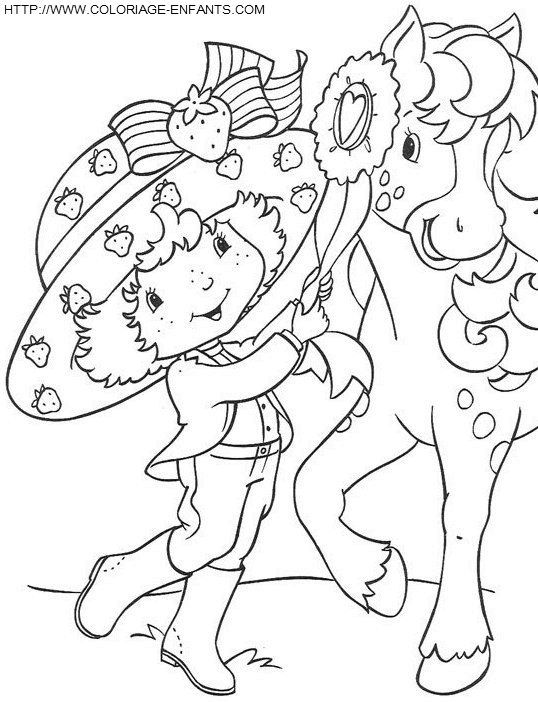 coloriage charlotte aux fraises