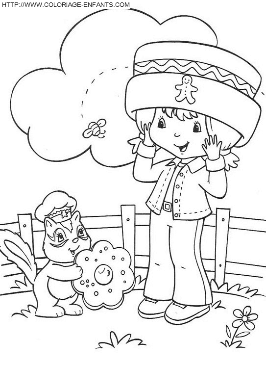 coloriage charlotte aux fraises