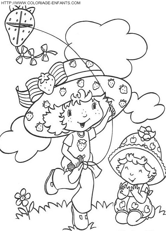 coloriage charlotte aux fraises