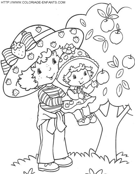 coloriage charlotte aux fraises