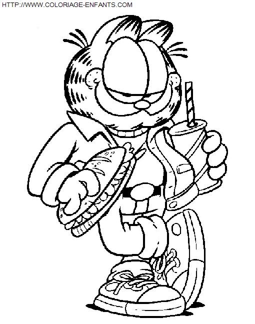 coloriage Serie Tv Garfield