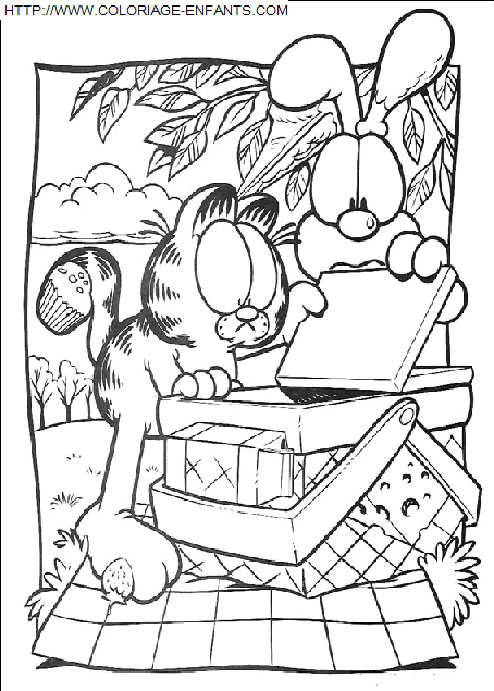 coloriage Serie Tv Garfield