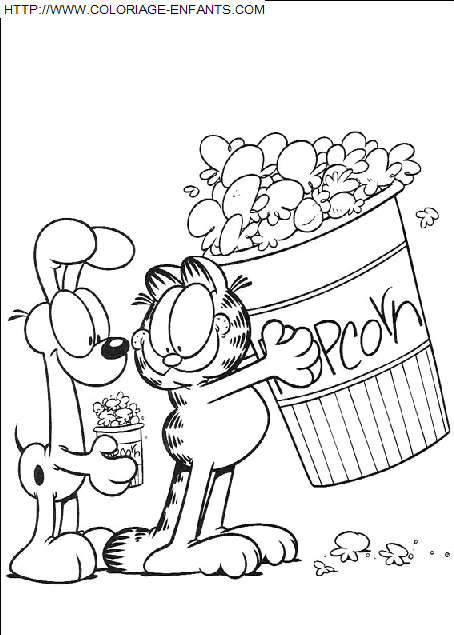 coloriage Serie Tv Garfield