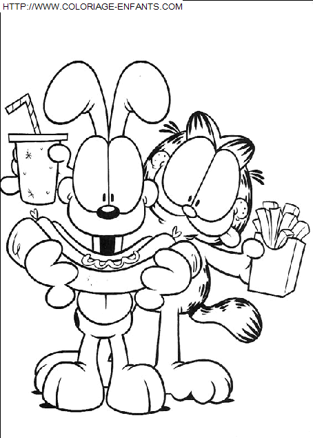 coloriage Serie Tv Garfield