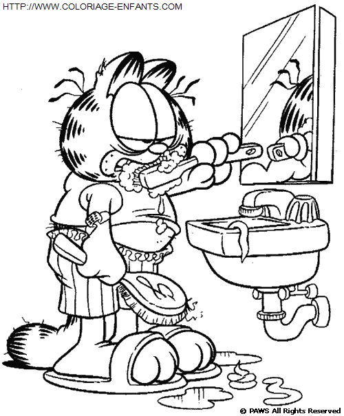 coloriage Serie Tv Garfield